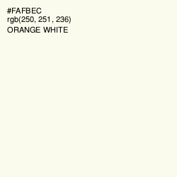 #FAFBEC - Orange White Color Image